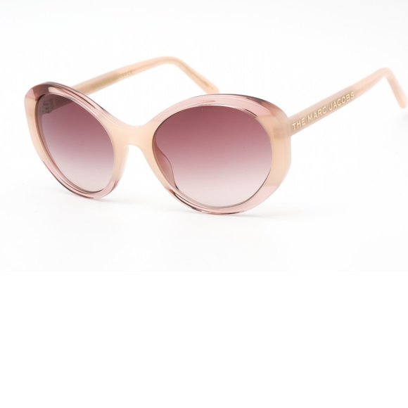 Marc Jacobs Pink Peach Burgundy Sunglasses brand new in box - Picture 1 of 13